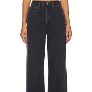 Women's Black Wide-Leg Jeans